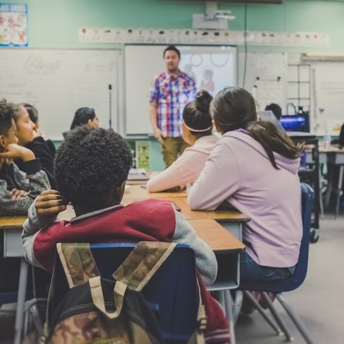 A partner school classroom session